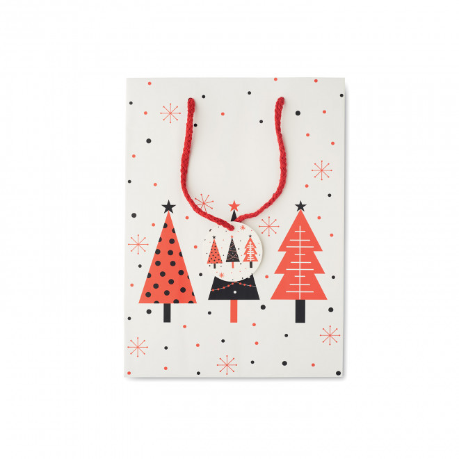 SAC CADEAU NOEL PERSONNALISE 'KADEAU MEDIUM' - rouge