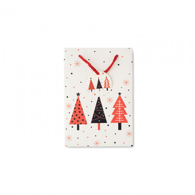 SAC CADEAU NOEL PERSONNALISE 'KADEAU SMALL' - rouge