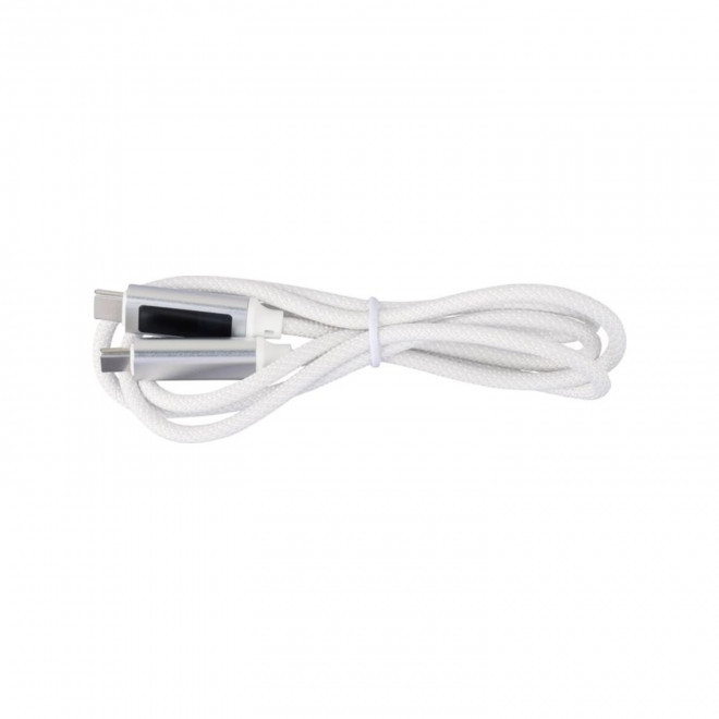 CABLE DE CHARGE DE TRANSFERT PERSONNALISABLE 'SPOD 65W' - blanc