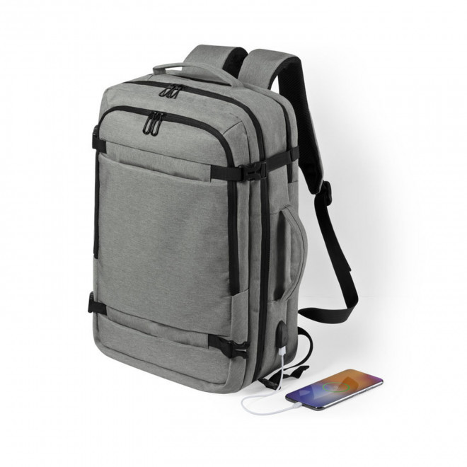 SAC A DOS CABINE PERSONNALISABLE 'MILTOS' - gris