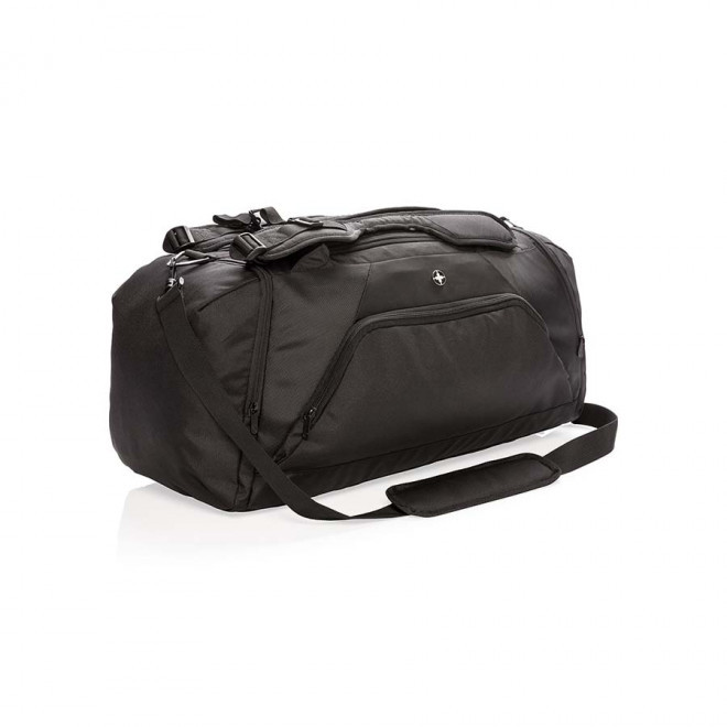 SAC 2-EN-1 DE VOYAGE PERSONNALISABLE SWISS PEAK® 'OTAK' - noir
