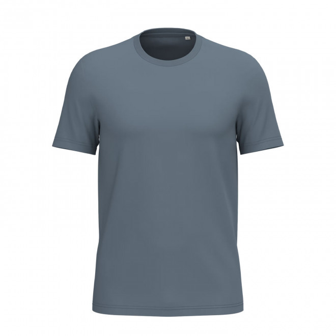 TEE-SHIRT MIXTE PERSONNALISABLE 155G 'LIGNAGE COULEUR' - acier