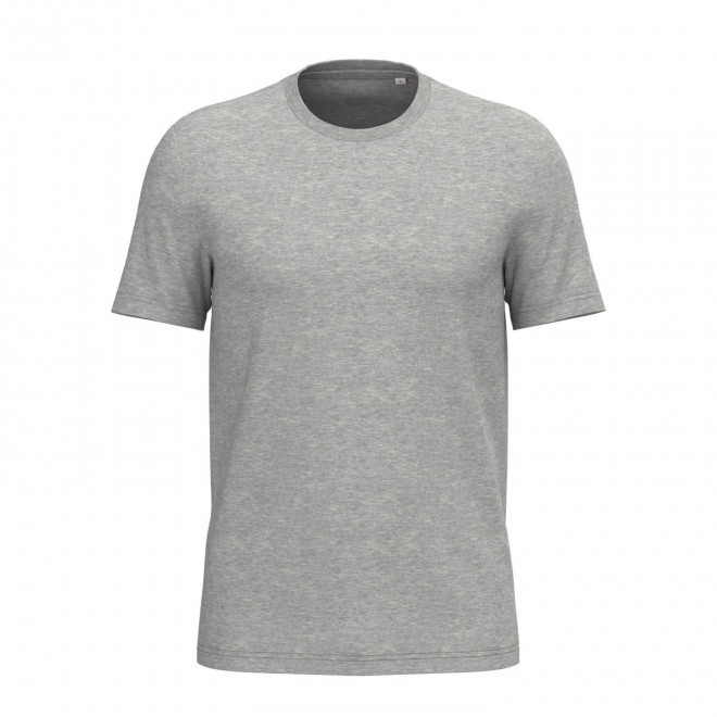 TEE-SHIRT MIXTE PERSONNALISABLE 155G 'LIGNAGE COULEUR' - gris chiné