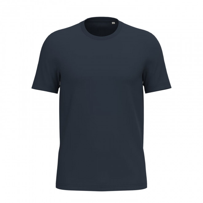 TEE-SHIRT MIXTE PERSONNALISABLE 155G 'LIGNAGE COULEUR' - bleu marine