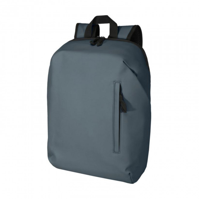 SAC A DOS ANTIVOL PU RECYCLE PERSONNALISABLE 'PETRAS' - bleu