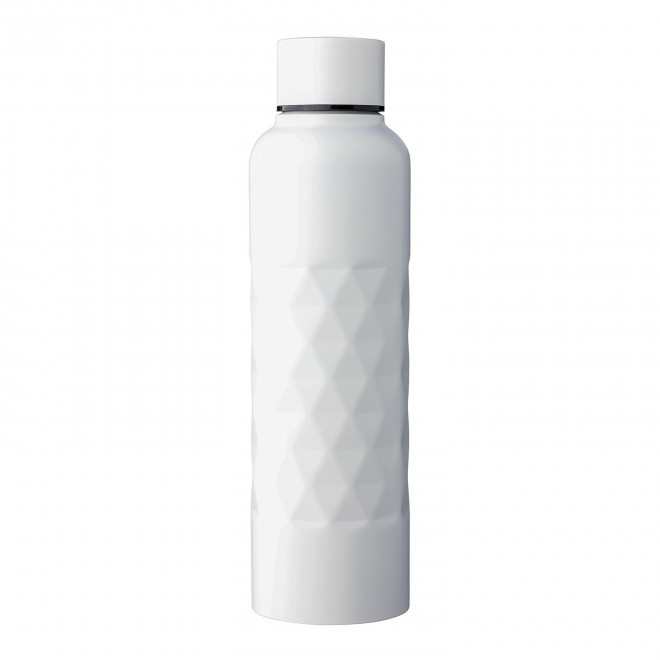 BOUTEILLE EN ACIER RECYCLE 800ML PERSONNALISABLE 'LINTA' - blanc