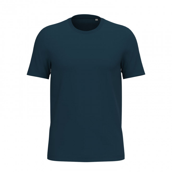 TEE-SHIRT MIXTE PERSONNALISABLE 155G 'LIGNAGE COULEUR' - bleu abysse