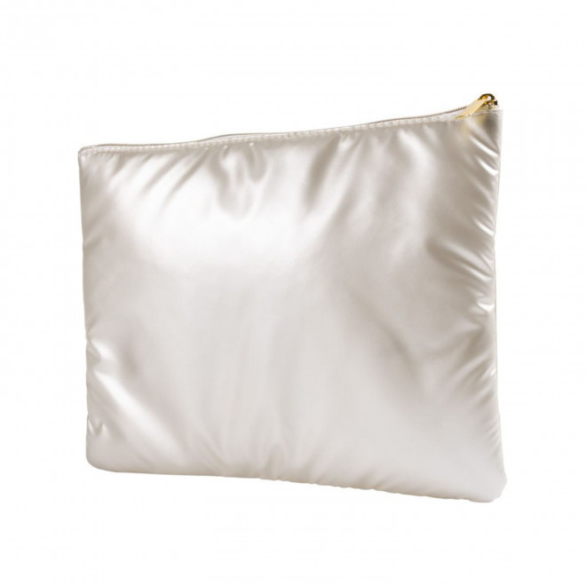 TROUSSE DE TOILETTE MATELASSEE PERSONNALISABLE 'CHILIS' - blanc