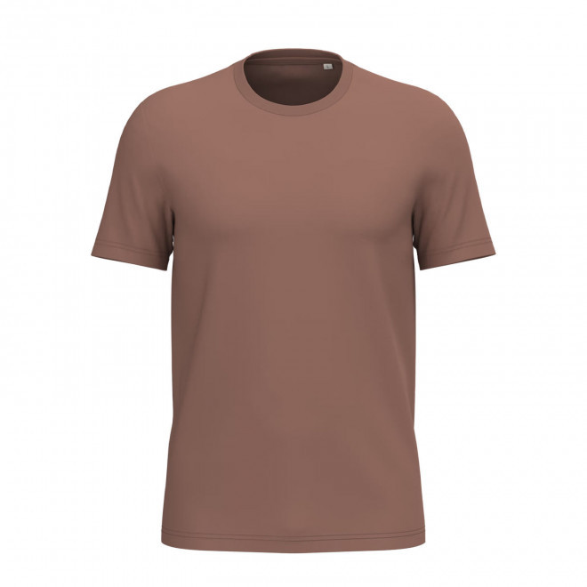 TEE-SHIRT MIXTE PERSONNALISABLE 155G 'LIGNAGE COULEUR' - terracotta