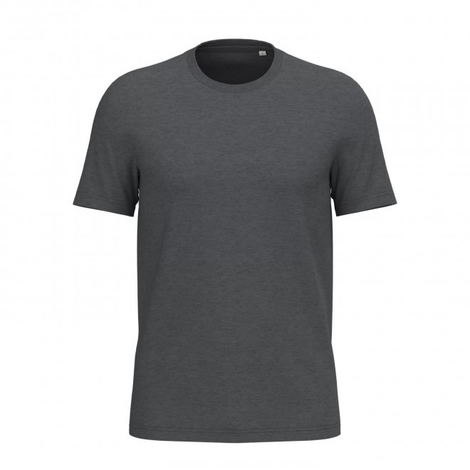 TEE-SHIRT MIXTE PERSONNALISABLE 155G 'LIGNAGE COULEUR' - anthracite chiné