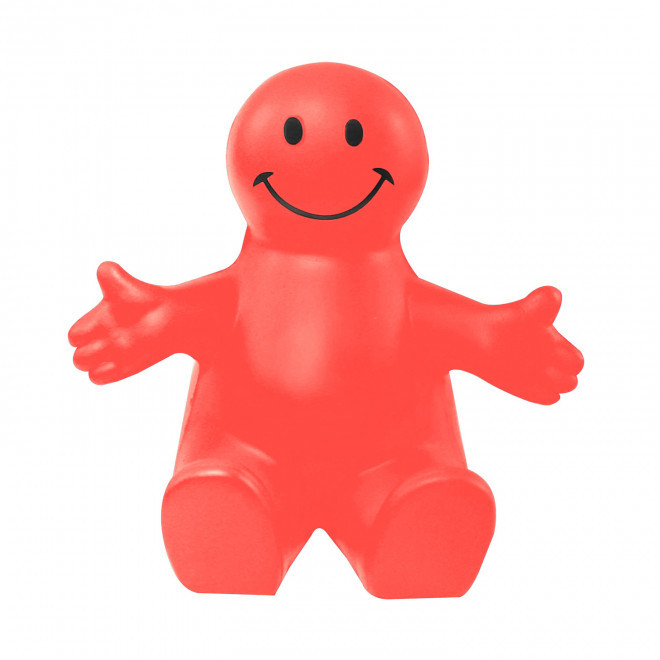 SUPPORT TELEPHONE PUBLICITAIRE ANTI-STRESS 'BAUDRY HUG' - rouge