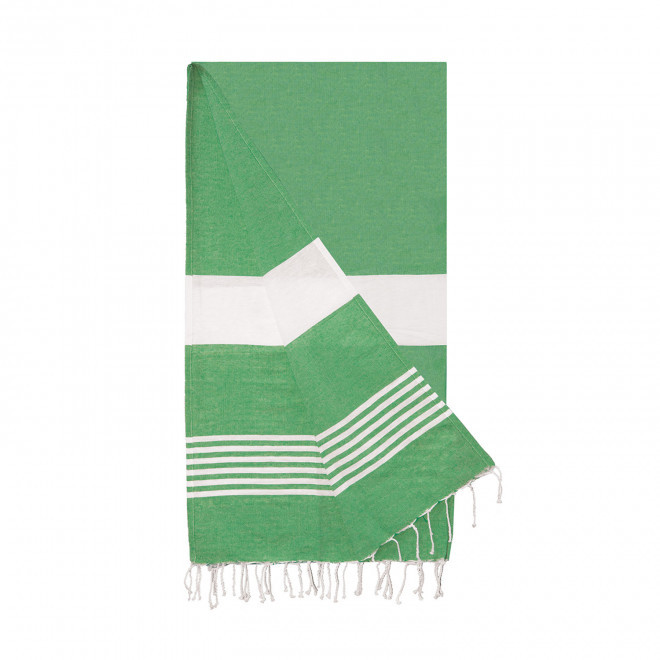 PAREO/FOUTA PERSONNALISEE 'HORTENSE RAYE' - vert