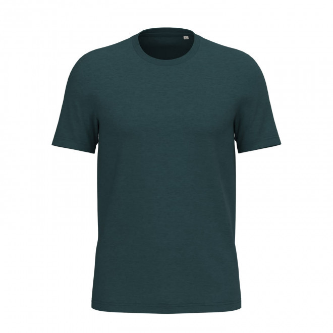 TEE-SHIRT MIXTE PERSONNALISABLE 155G 'LIGNAGE COULEUR' - vert chiné