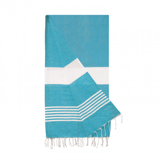 PAREO/FOUTA PERSONNALISEE 'HORTENSE RAYE' - bleu