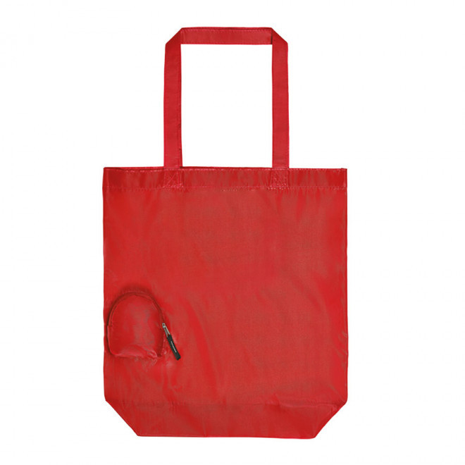 SAC SHOPPING PLIABLE PUBLICITAIRE 'MAIA' - rouge