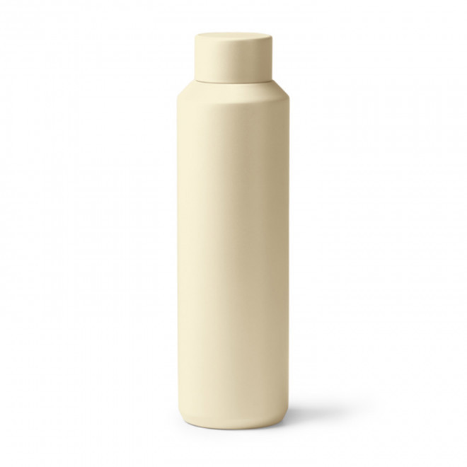 GOURDE ISOTHERME RECYCLE PUBLICITAIRE 600ML 'ALSYO' - beige