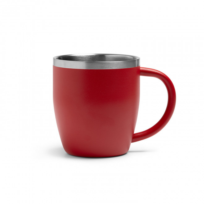 MUG PERSONNALISABLE ACIER DOUBLE PAROI 300ML 'RITOC' - rouge
