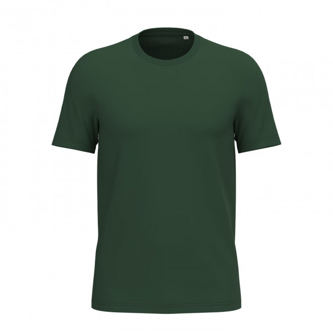 TEE-SHIRT MIXTE PERSONNALISABLE 155G 'LIGNAGE COULEUR' - vert sapin