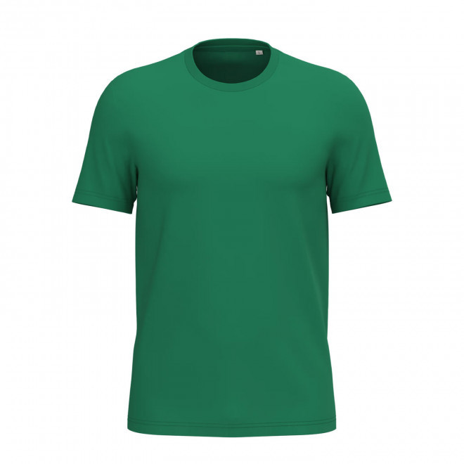 TEE-SHIRT MIXTE PERSONNALISABLE 155G 'LIGNAGE COULEUR' - vert prairie