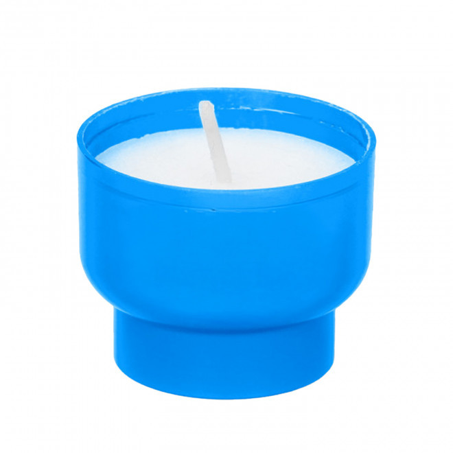 BOUGIE PERSONNALISABLE POT EN AMIDON MAIS 'MAISBOU MINI' - bleu