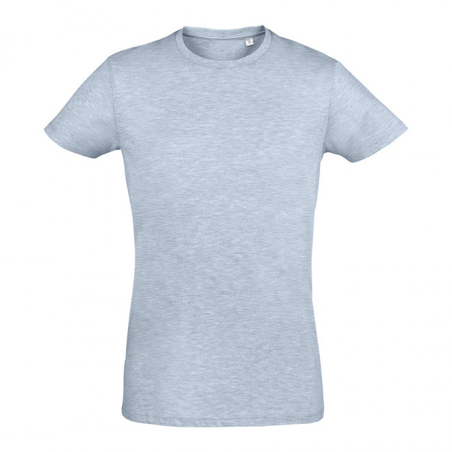 TEE-SHIRT PUBLICITAIRE HOMME 'REGENT FIT' 150 GR/M² - bleu ciel chiné
