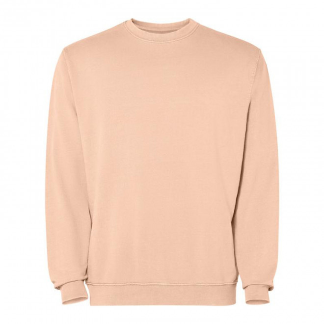 SWEAT COL ROND MIXTE PERSONNALISABLE 'JAYA' - orange