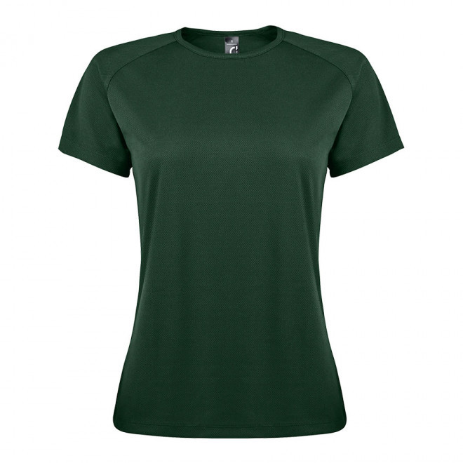 TEE-SHIRT PERSONNALISÉ RESPIRANT FEMME 'SPORTY' 140 GR/M² - vert forêt