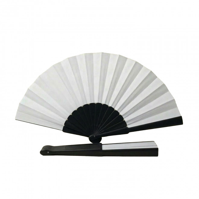 EVENTAIL GEANT EN PLASTIQUE PERSONNALISABLE 'FANNY GEANT XXL' - noir