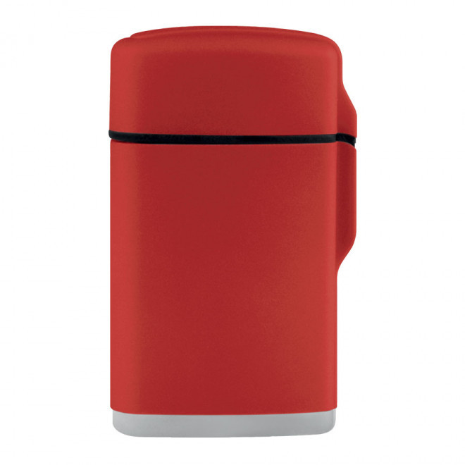 BRIQUET PUBLICITAIRE TEMPÊTE EN GOMME 'RUBBER' - rouge