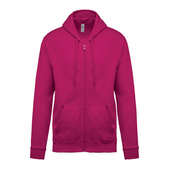 SWEAT-SHIRTPERSONNALISABLE ZIPPE MIXTE 'KARIHOOD ZIPPE' - fuchsia