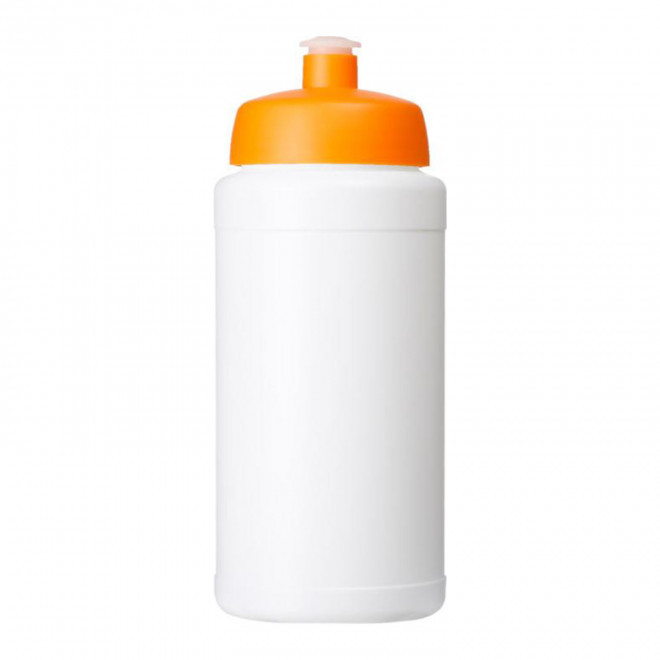 GOURDE SPORT 500ML PERSONNALISABLE 'ULTRARUN' - blanc/orange