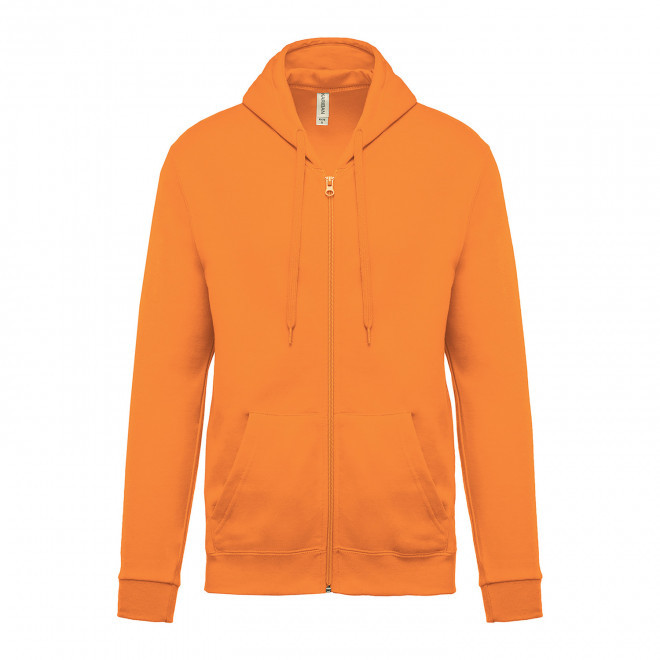 SWEAT-SHIRTPERSONNALISABLE ZIPPE MIXTE 'KARIHOOD ZIPPE' - orange