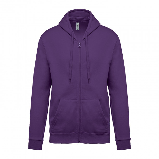 SWEAT-SHIRTPERSONNALISABLE ZIPPE MIXTE 'KARIHOOD ZIPPE' - violet