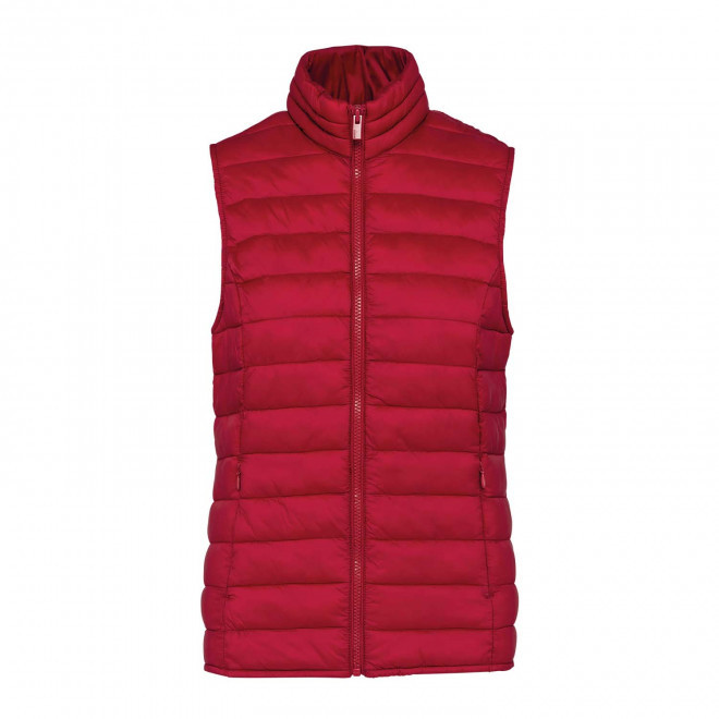 BODYWARMER FEMME PERSONNALISABLE 'INTERVALLE' - rouge