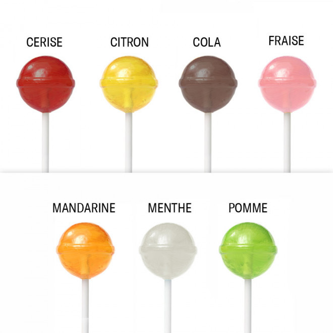 LOT DE 100 SUCETTES BOULES PUBLICITAIRES 'CHIPY' - assortis