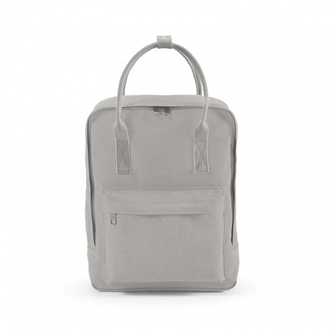SAC A DOS TOILE RECYCLEE PERSONNALISABLE 'MASTAL' - gris clair