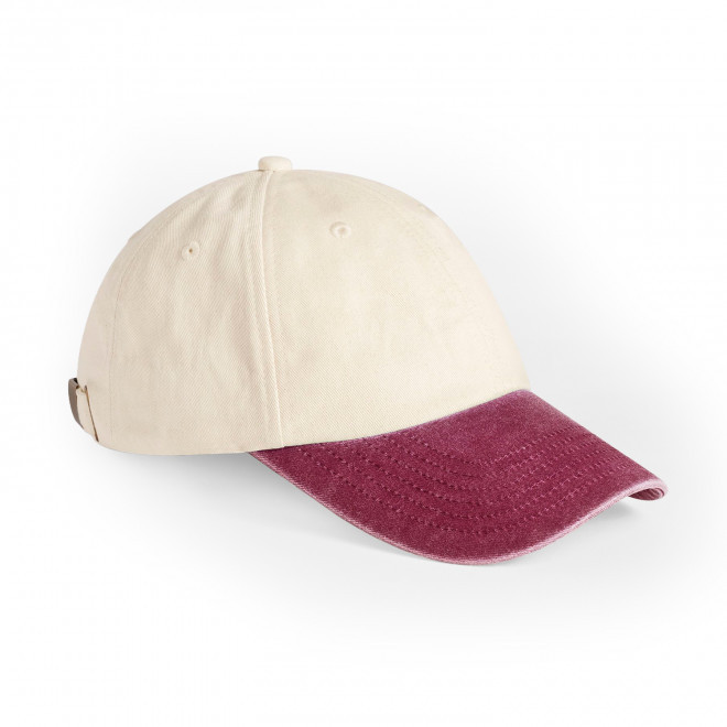 CASQUETTE PERSONNALISABLE 6 PANS 'PEAK LOW' - rouge