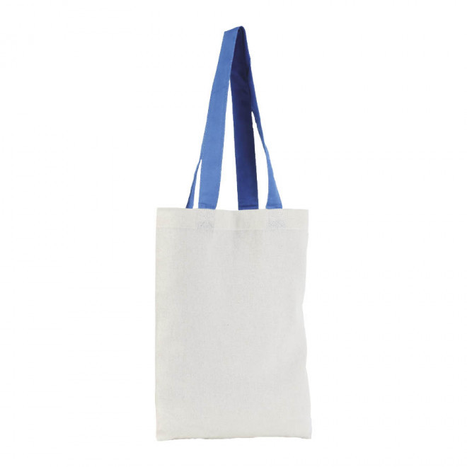 EXPRESS 72H - SAC SHOPPING PUBLICITAIRE COTON ANSES LONGUES 'MINI AURIANA' 130 GR/M² - bleu clair