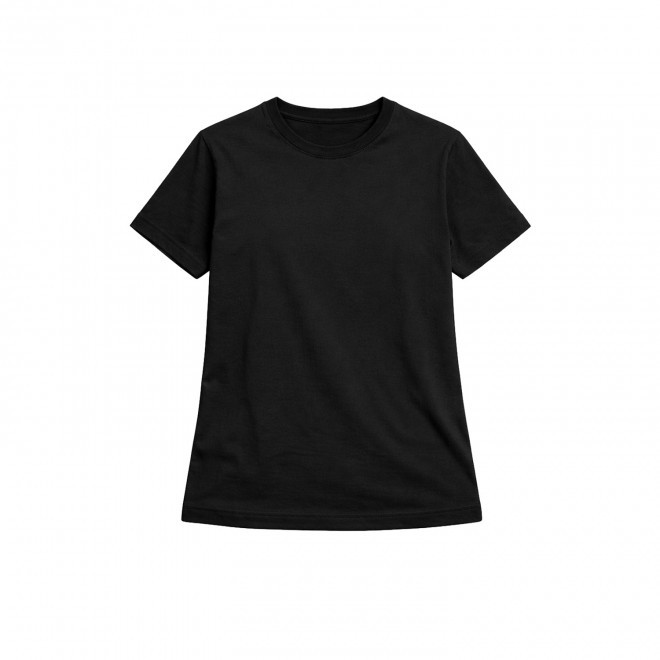 T-SHIRT OVERSIZE PUBLICITAIRE FEMME 'HERSCH' - noir