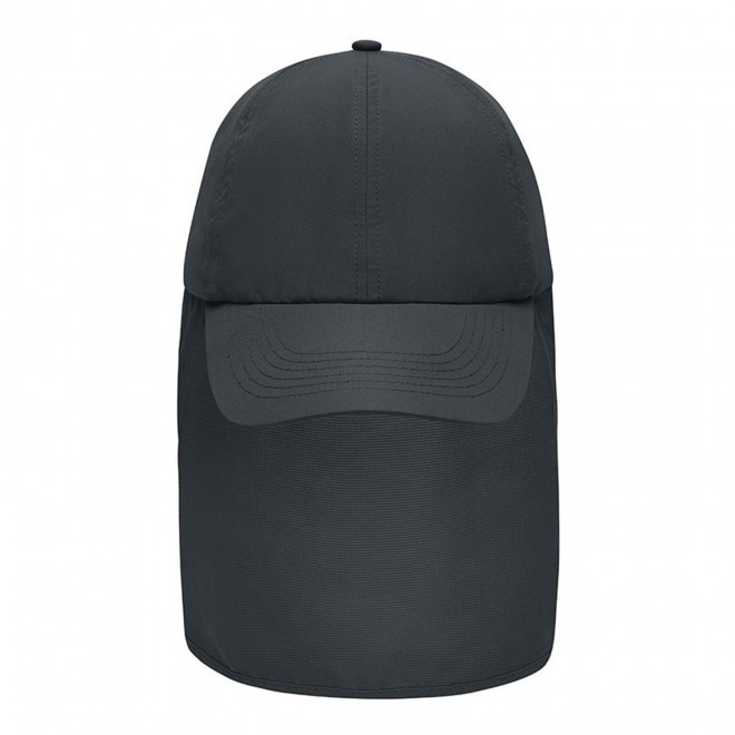 CASQUETTE DE TRAVAIL PROTEGE NUQUE PERSONNALISABLE 'DAIBO' - gris carbone