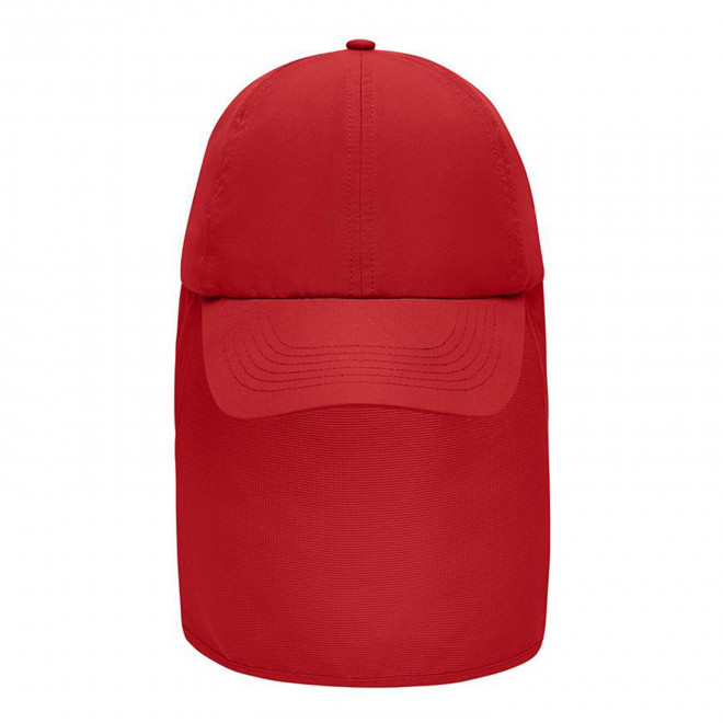 CASQUETTE DE TRAVAIL PROTEGE NUQUE PERSONNALISABLE 'DAIBO' - rouge