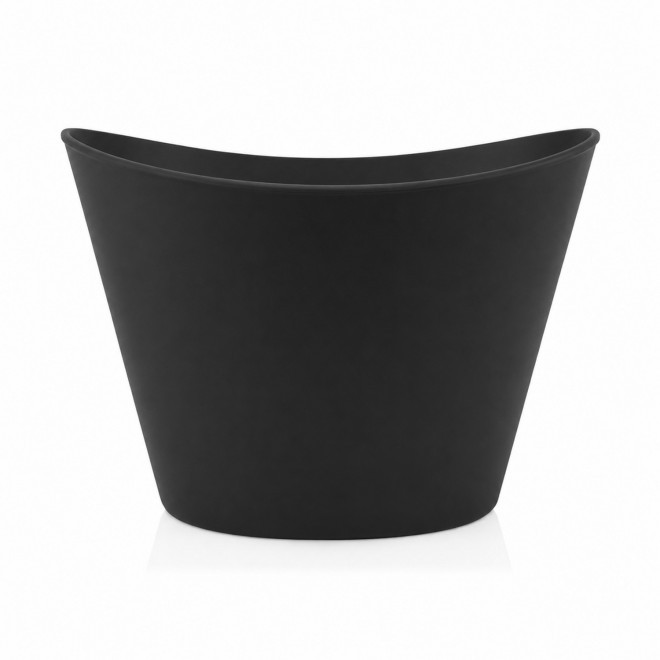 SEAU A GLACON 5L PERSONNALISABLE 'CHAMPI QUADRI' - noir