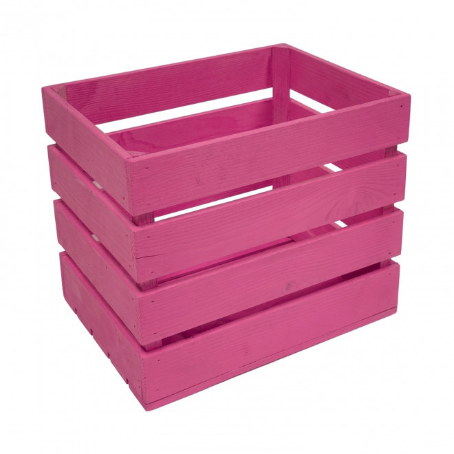 BOITES CAGETTE PERSONNALISABLE EN BOIS 'CREABOIS' - rose