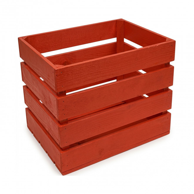 BOITES CAGETTE PERSONNALISABLE EN BOIS 'CREABOIS' - rouge