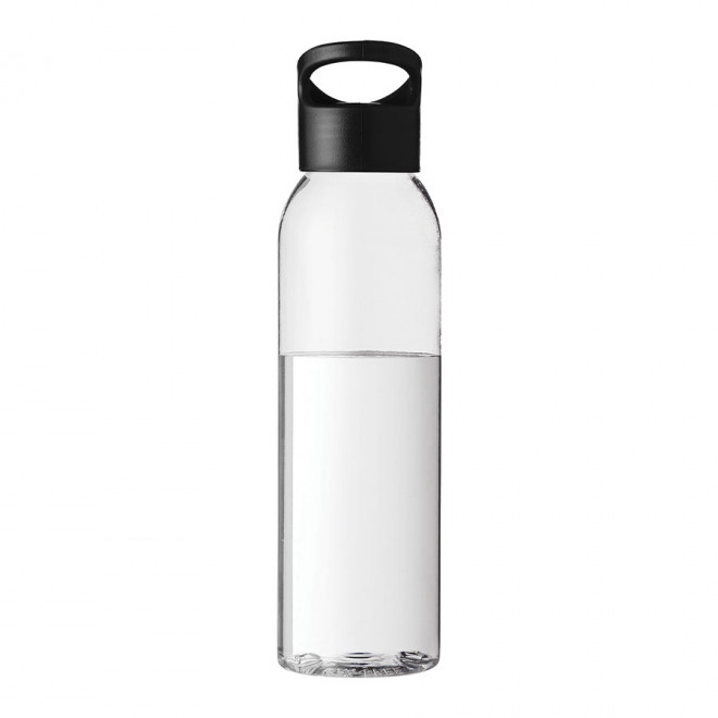 BOUTEILLE PUBLICITAIRE CORPS TRANSPARENT 650ML 'SIMCOE' - noir