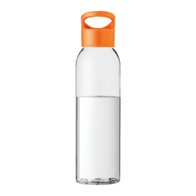 BOUTEILLE PUBLICITAIRE CORPS TRANSPARENT 650ML 'SIMCOE' - orange