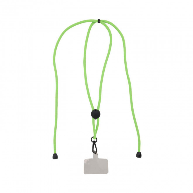 CORDON TOUR DE COU TELEPHONE PERSONNALISABLE 'NIROUX' - vert clair