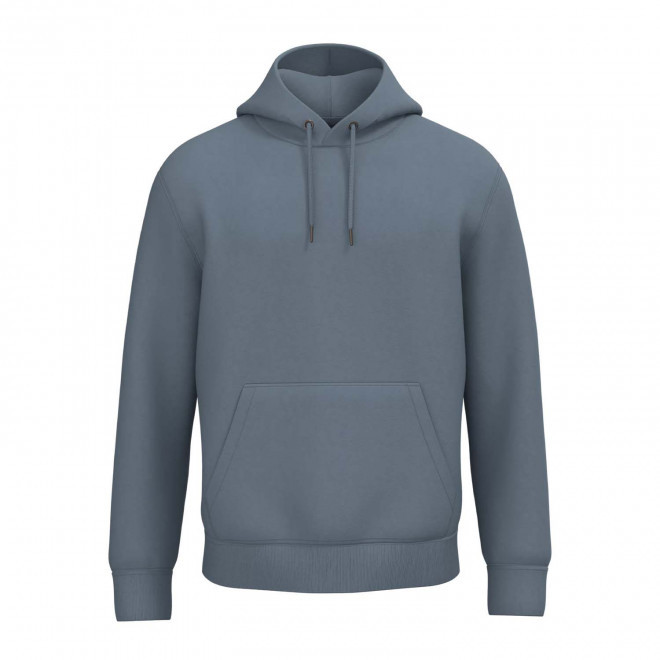 SWEAT-SHIRT MIXTE CAPUCHE PERSONNALISABLE 'NATIF' - acier