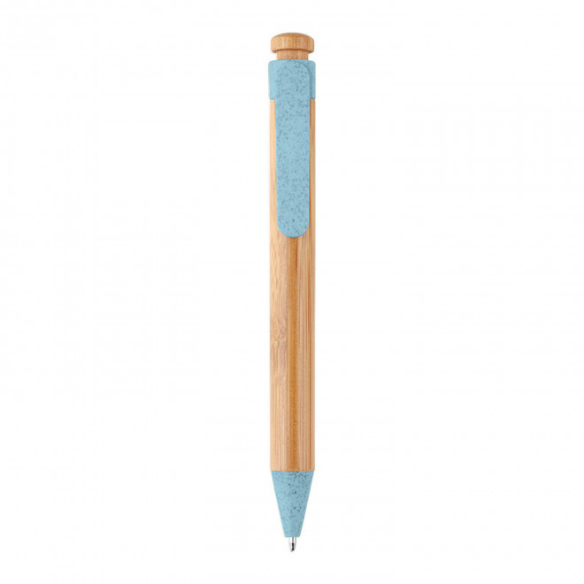 STYLO EN BAMBOU PERSONNALISABLE 'FARGESIA' - bleu