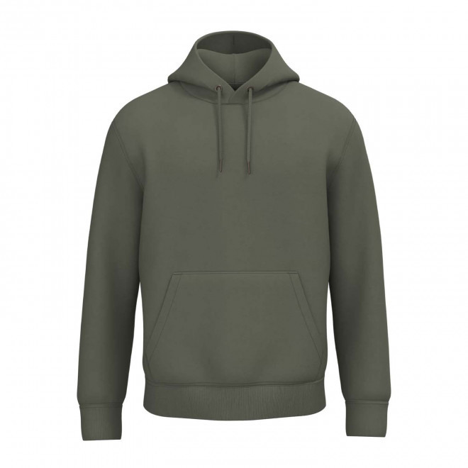 SWEAT-SHIRT MIXTE CAPUCHE PERSONNALISABLE 'NATIF' - kaki